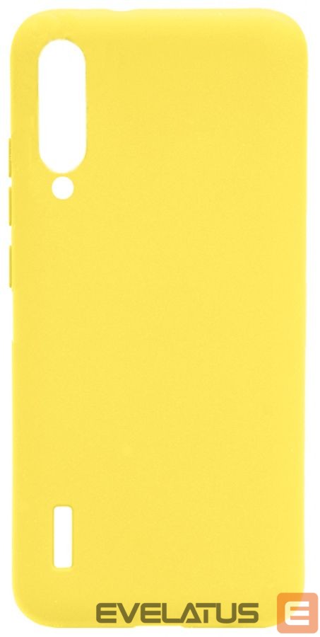 Back panel cover Evelatus Xiaomi Mi A3 Soft Silicone Yellow