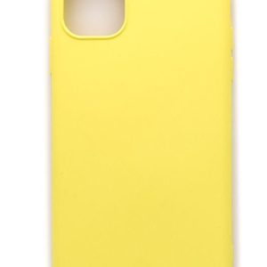 Back panel cover Evelatus Apple iPhone 11 Pro Max Nano Silicone Case Soft Touch TPU Yellow