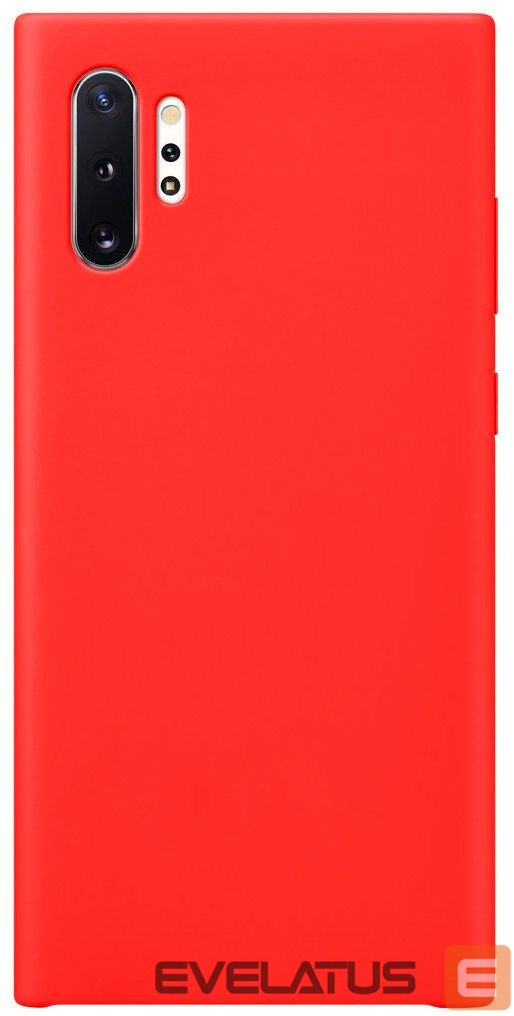 Back panel cover Evelatus Samsung Galaxy Note 10 Plus Premium Soft Touch Silicone Case Red