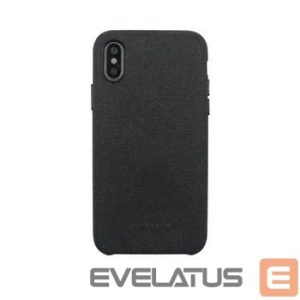 Back panel cover SoSeven Apple iPhone X/XS Premium Gentleman Case Fabric Black
