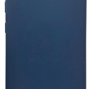 Back panel cover Evelatus Samsung Galaxy A10 Soft Touch Silicone Case with Strap Dark Blue