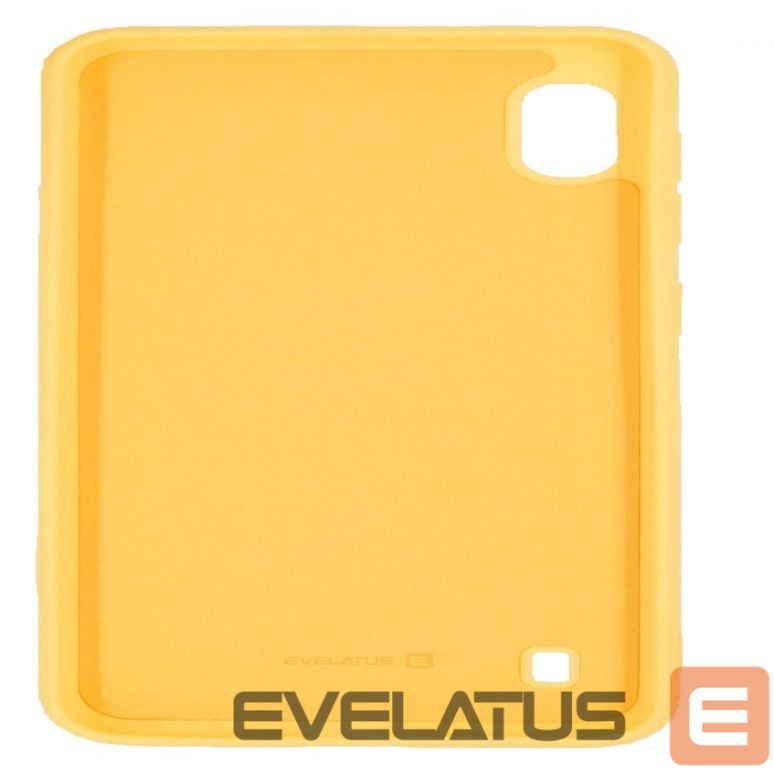 Back panel cover Evelatus Samsung Galaxy A10 Soft Touch Silicone Case with Strap Yellow