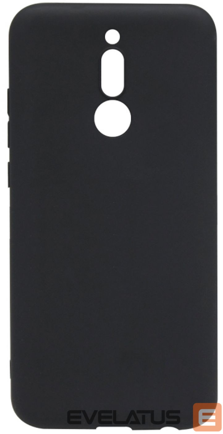 Back panel cover Evelatus Xiaomi Redmi 8 Nano Silicone Case Soft Touch TPU Black