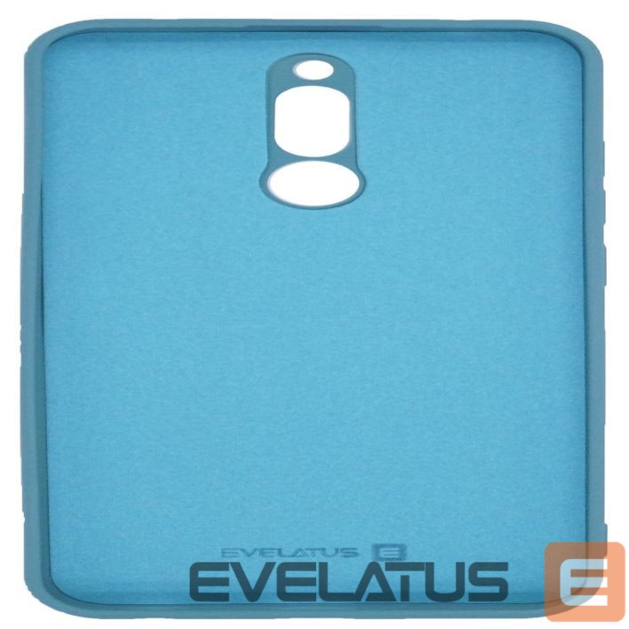 Back panel cover Evelatus Xiaomi Redmi 8 Soft Touch Silicone Case with Strap Blue
