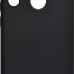 Back panel cover Evelatus Xiaomi Xiaomi Redmi Note 8 / Redmi Note 8 2021 Soft Touch Silicone Case with Strap Black