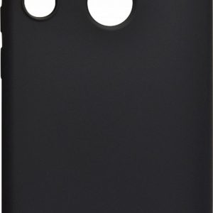Back panel cover Evelatus Xiaomi Xiaomi Redmi Note 8 / Redmi Note 8 2021 Soft Touch Silicone Case with Strap Black