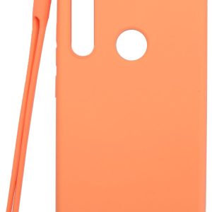 Back panel cover Evelatus Xiaomi Xiaomi Redmi Note 8 / Redmi Note 8 2021 Soft Touch Silicone Case with Strap Pink