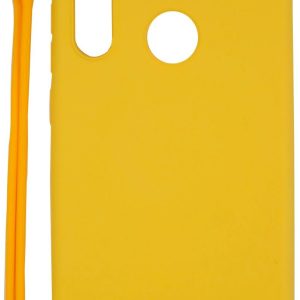 Back panel cover Evelatus Xiaomi Xiaomi Redmi Note 8 / Redmi Note 8 2021 Soft Touch Silicone Case with Strap Yellow