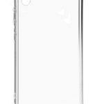 Back panel cover Evelatus Samsung Galaxy A10 Silicone Transparent with Necklace TPU Strap Gold