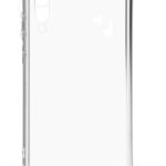 Back panel cover Evelatus Samsung Galaxy A50 Silicone Transparent with Necklace TPU Strap Gold