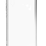 Back panel cover Evelatus Samsung Galaxy A70 Silicone Transparent with Necklace TPU Strap Silver