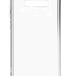 Back panel cover Evelatus Samsung Galaxy S10 Silicone Transparent with Necklace TPU Strap Silver