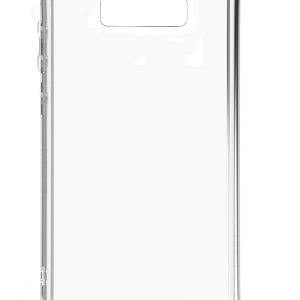 Back panel cover Evelatus Samsung Galaxy S10e Silicone Transparent with Necklace TPU Strap Silver