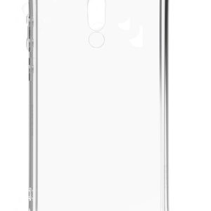 Back panel cover Evelatus Xiaomi Redmi 8 Silicone Transparent with Necklace TPU Strap Space Gray