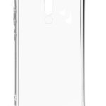 Back panel cover Evelatus Xiaomi Redmi 8 Silicone Transparent with Necklace TPU Strap Gold