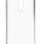Back panel cover Evelatus Xiaomi Note 8 Pro Silicone Transparent with Necklace TPU Strap Space Gray