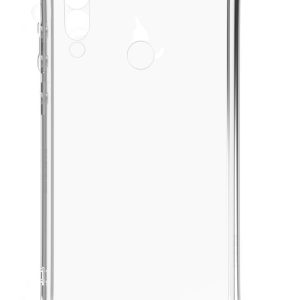 Back panel cover Evelatus Huawei P30 Lite Silicone Transparent with Necklace TPU Strap Gold