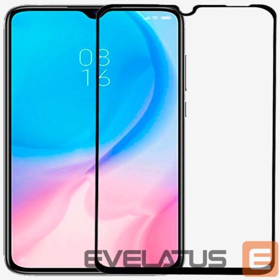 Protective glass Evelatus Xiaomi Mi 9 Lite 2.5D Full Cover Japan Glue Glass Anti-Static