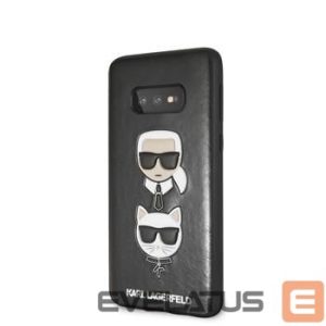 Back panel cover Karl Lagerfeld Samsung Galaxy S10e Karl and Choupette Hard Case Black