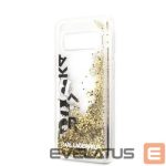 Back panel cover Karl Lagerfeld Samsung Galaxy S10e Glitter Floatting Cover Black Gold