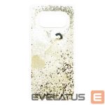 Back panel cover Guess Samsung Galaxy S10e Glitter Hearts Cover Gold