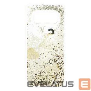 Back panel cover Guess Samsung Galaxy S10e Glitter Hearts Cover Gold