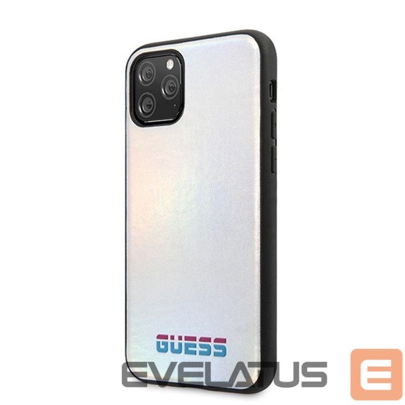 Back panel cover Guess Apple iPhone 11 Pro Iridescent Cover Silver