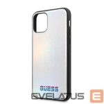 Back panel cover Guess Apple iPhone 11 Pro Iridescent Cover Silver