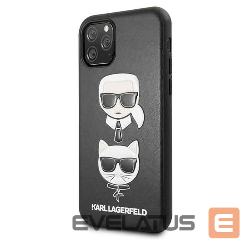 Back panel cover Karl Lagerfeld Apple iPhone 11 Pro Karl Lagerfeld and Choupette Cover Black