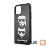 Back panel cover Karl Lagerfeld Apple iPhone 11 Pro Karl Lagerfeld and Choupette Cover Black