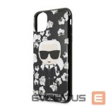 Back panel cover Karl Lagerfeld Apple iPhone 11 TPU Flower Cover Black