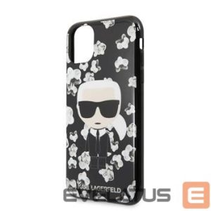 Back panel cover Karl Lagerfeld Apple iPhone 11 TPU Flower Cover Black