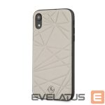 Back panel cover Mercedes-Benz Apple iPhone XR Twister Genuine Leather Hard Case Grey
