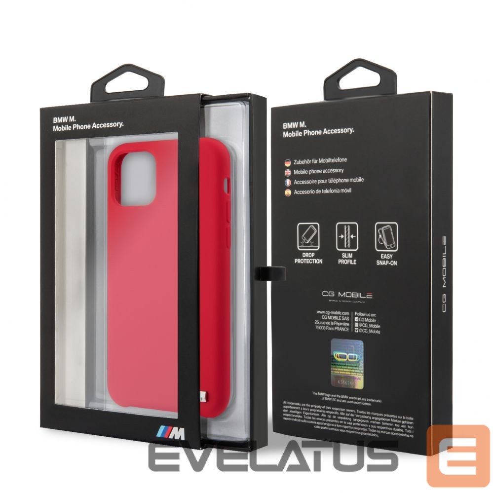 Back panel cover BMW Apple iPhone 11 Pro Hardcase Silicone Red
