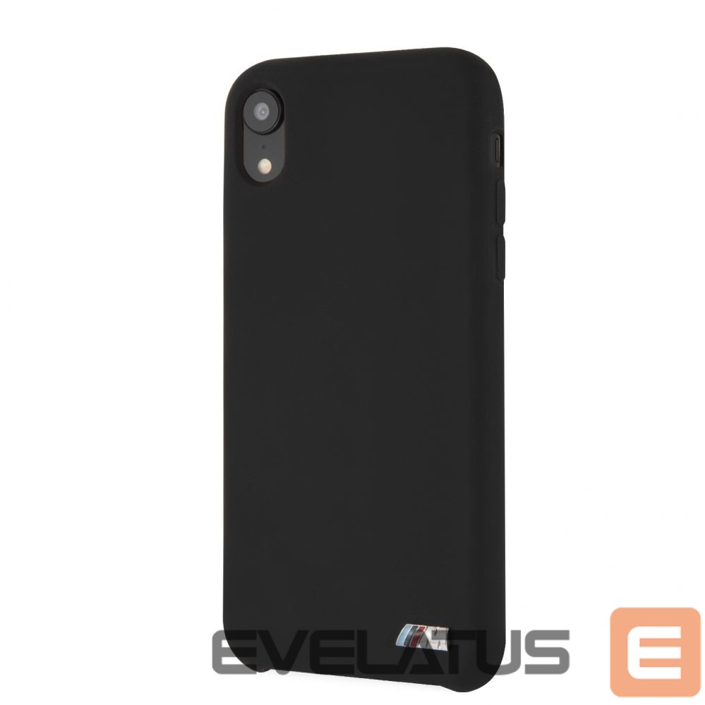 Back panel cover BMW Apple iPhone XR Hardcase Silicone Black