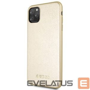 Back panel cover Guess Apple iPhone 11 Pro Max Iridescent PU Hard Case Gold
