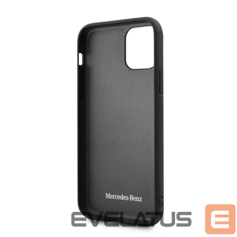 Back panel cover Mercedes-Benz Apple iPhone 11 Pro Quilted Genyine Leather Blue
