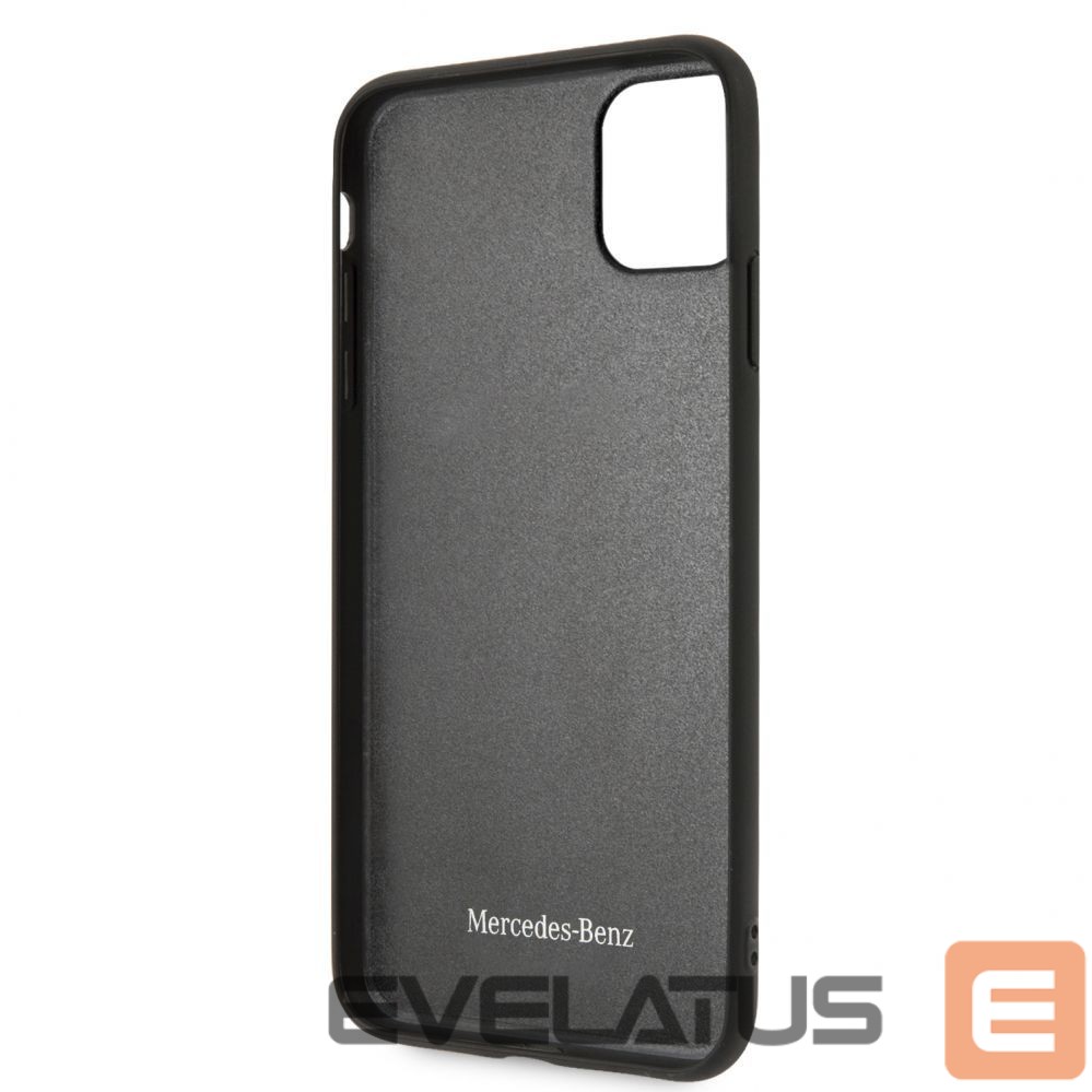 Back panel cover Mercedes-Benz Apple iPhone 11 Pro Max Quilted Genuine Leather Blue
