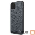 Back panel cover Mercedes-Benz Apple iPhone 11 Pro Max Quilted Genuine Leather Blue