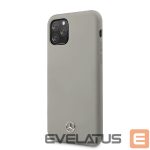 Back panel cover Mercedes-Benz Apple iPhone 11 Pro Liquid Silicone Case Grey