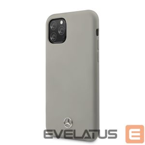 Back panel cover Mercedes-Benz Apple iPhone 11 Pro Liquid Silicone Case Grey
