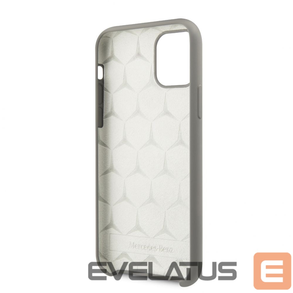 Back panel cover Mercedes-Benz Apple iPhone 11 Pro Liquid Silicone Case Grey