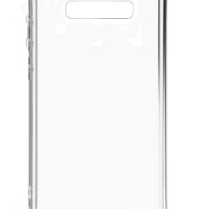 Back panel cover Evelatus Samsung S10 Case with rope Stripes Black Transparent