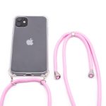 Back panel cover Evelatus Apple iPhone 11 Pro Silicone Transparent with Necklace TPU Strap Transparent
