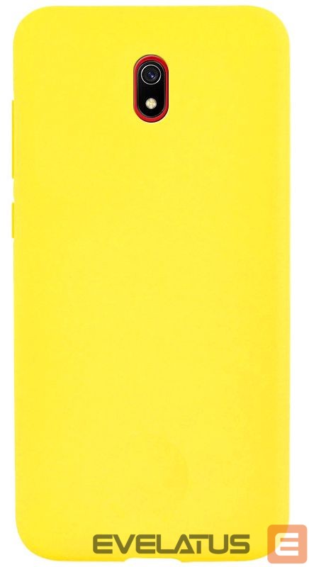 Back panel cover Evelatus Xiaomi Redmi 8a Nano Silicone Case Soft Touch TPU Yellow