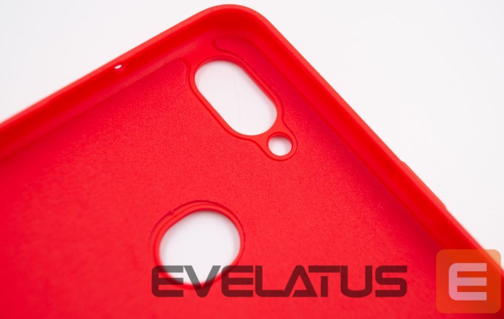 Back panel cover Evelatus Samsung Galaxy A10s Nano Silicone Case Soft Touch TPU Red