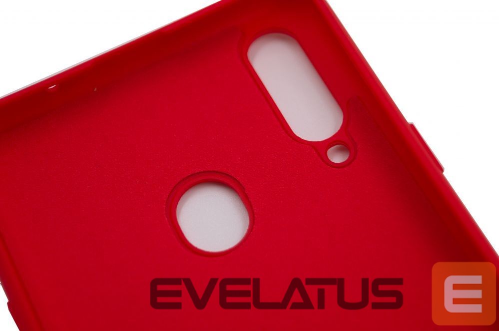 Back panel cover Evelatus Samsung Galaxy A20s Nano Silicone Case Soft Touch TPU Red