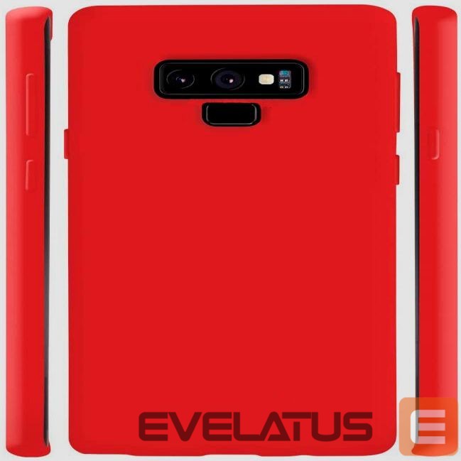 Back panel cover Evelatus Samsung Galaxy Note 9 Nano Silicone Case Soft Touch TPU Red