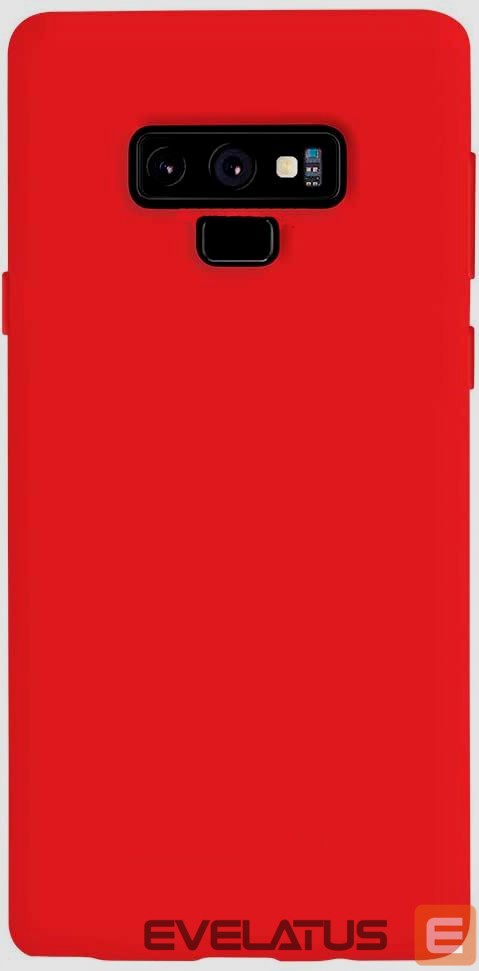 Back panel cover Evelatus Samsung Galaxy Note 9 Nano Silicone Case Soft Touch TPU Red