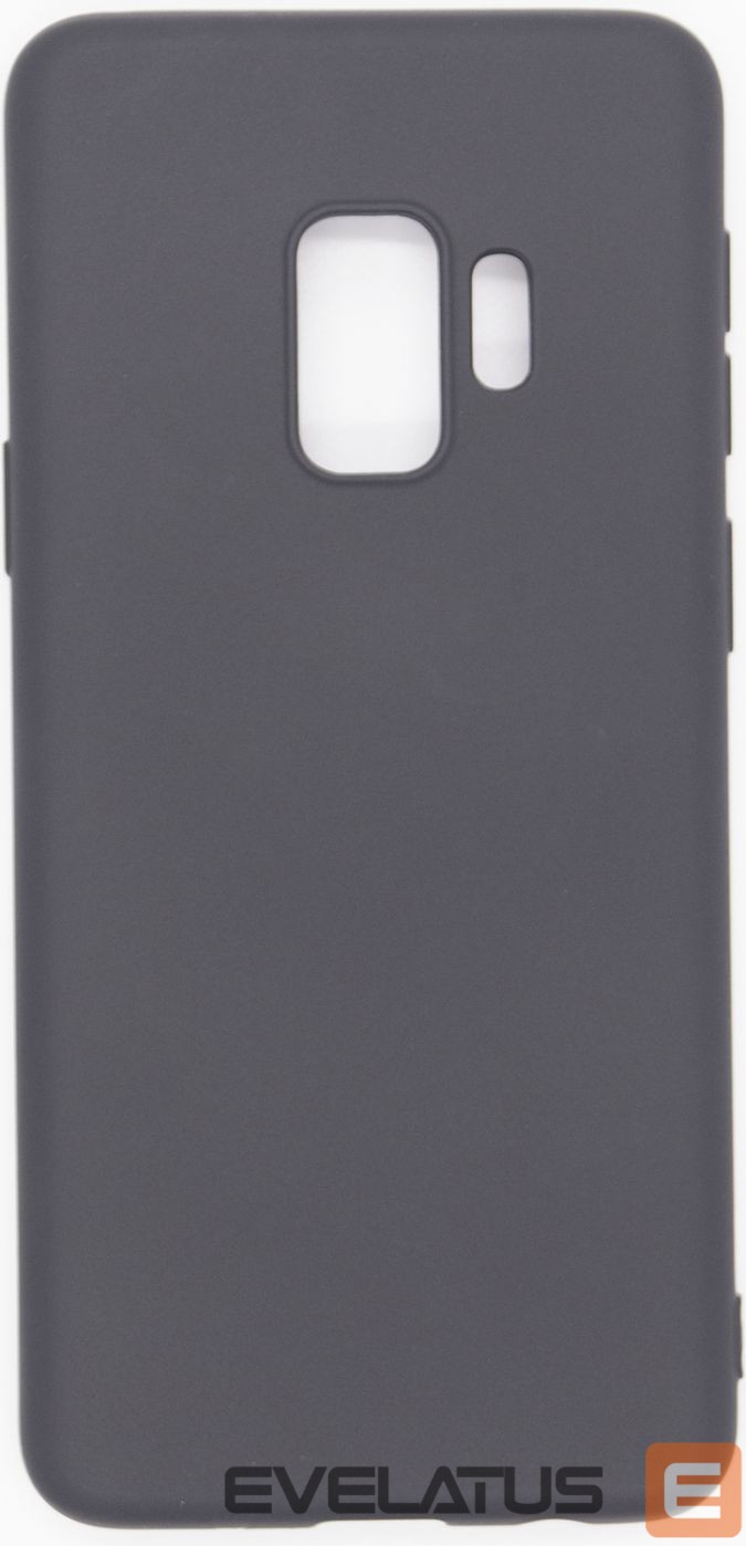 Back panel cover Evelatus Samsung Galaxy S9 Nano Silicone Case Soft Touch TPU Black